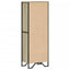 bogreol 50x31x137,5 cm konstrueret træ sonoma-eg