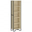 bogreol 50x31x169 cm konstrueret træ sonoma-eg