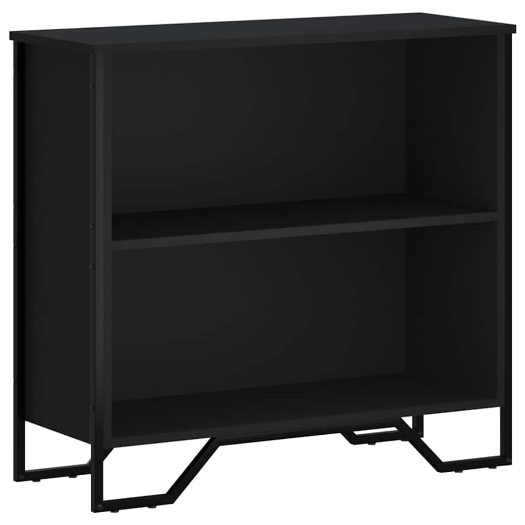 bogreol 80x31x74,5 cm konstrueret træ sort