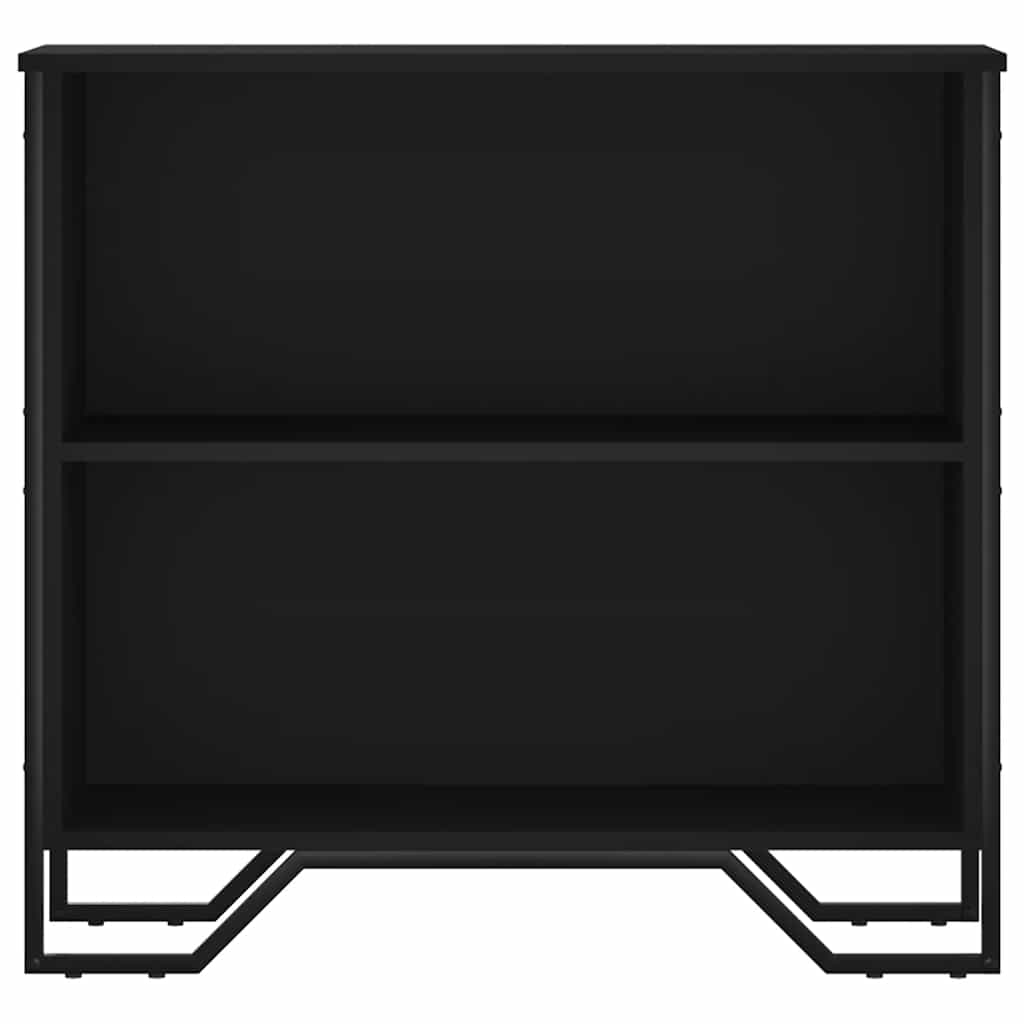 bogreol 80x31x74,5 cm konstrueret træ sort