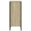 bogreol 80x31x74,5 cm konstrueret træ sonoma-eg