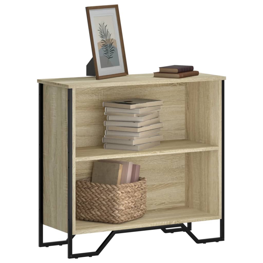 bogreol 80x31x74,5 cm konstrueret træ sonoma-eg billede