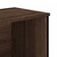 bogreol 80x31x74,5 cm konstrueret træ brun egetræsfarve