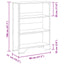 bogreol 80x31x106 cm konstrueret træ sonoma-eg