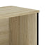 skoreol 90x38x45,5 cm konstrueret træ sonoma-eg