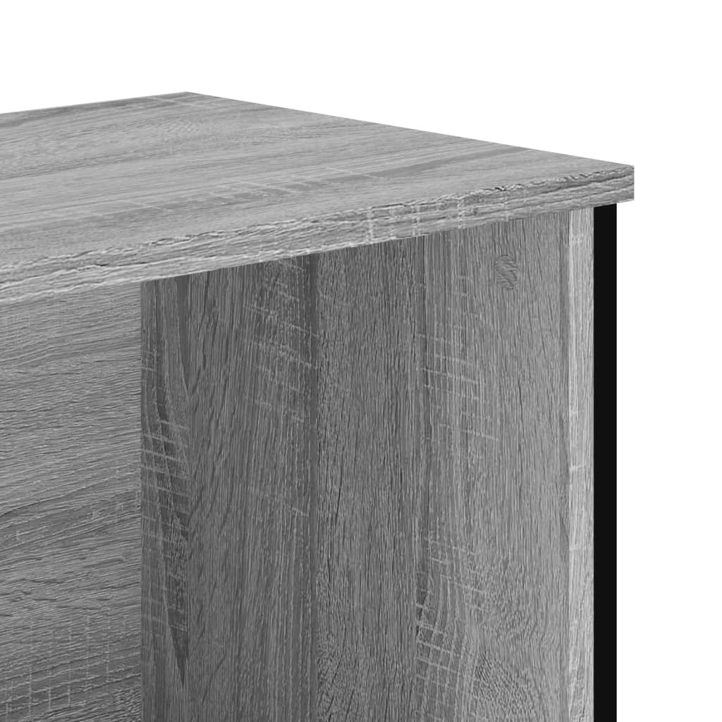 skoreol 90x38x45,5 cm konstrueret træ grå sonoma-eg