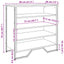 skoreol 80x38x78 cm konstrueret træ sonoma-eg