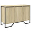 underskab til håndvask 91x35x60 cm konstrueret træ sonoma-eg