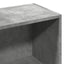 bogreol 57x28,5x107,5 cm konstrueret træ betongrå