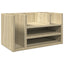 dueslag til skrivebord 44,5x24x25 cm konstrueret træ sonoma-eg