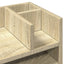 dueslag til skrivebord 44,5x24x25 cm konstrueret træ sonoma-eg