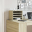 dueslag til skrivebord 36x26x29,5 cm konstrueret træ sonoma-eg