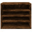 dueslag til skrivebord 36x26x29,5 cm konstrueret træ røget eg