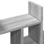 dueslag 34,5x15,5x35,5 cm konstrueret træ grå sonoma-eg