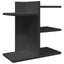 hylde til skrivebord 42x21,5x42 cm konstrueret træ sort