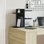hylde til skrivebord 42x21,5x42 cm konstrueret træ sort
