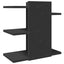 hylde til skrivebord 42x21,5x42 cm konstrueret træ sort