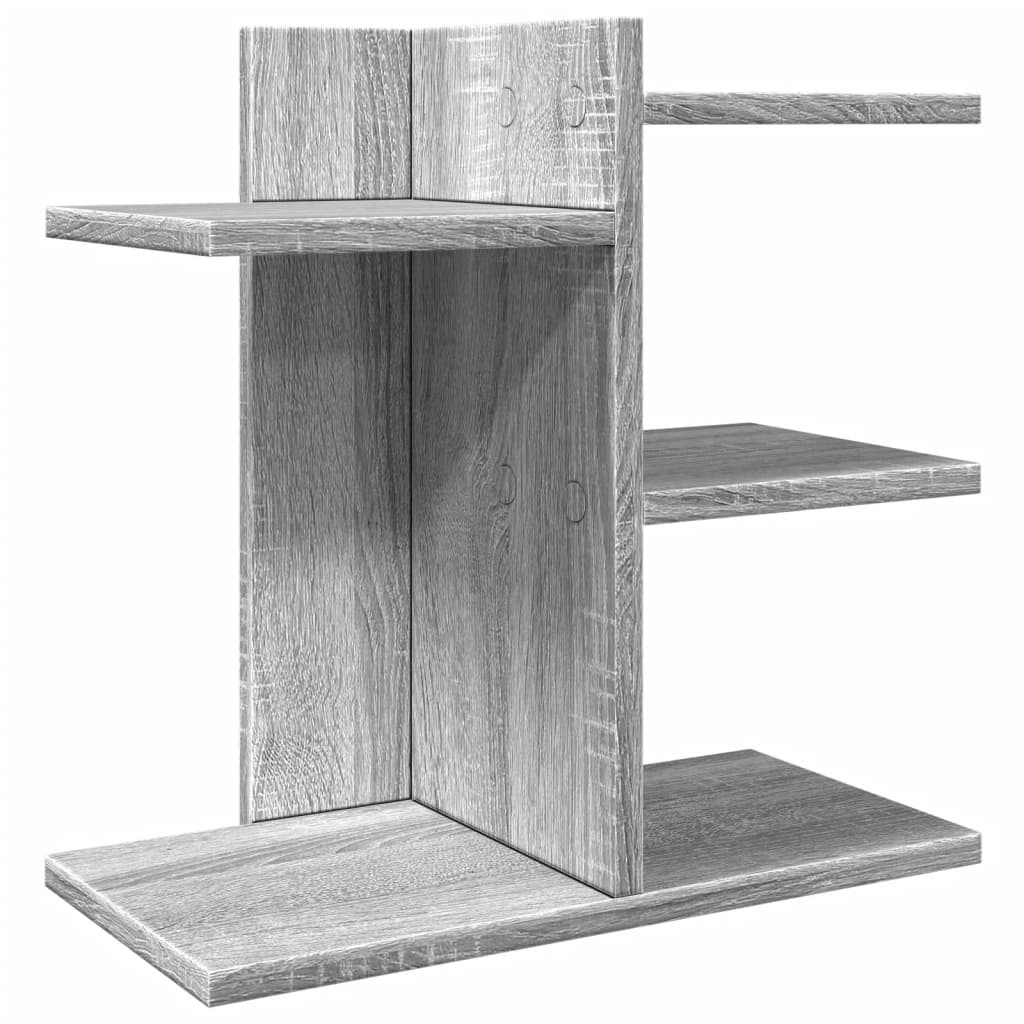 hylde 42x21,5x42 cm konstrueret træ grå sonoma-eg