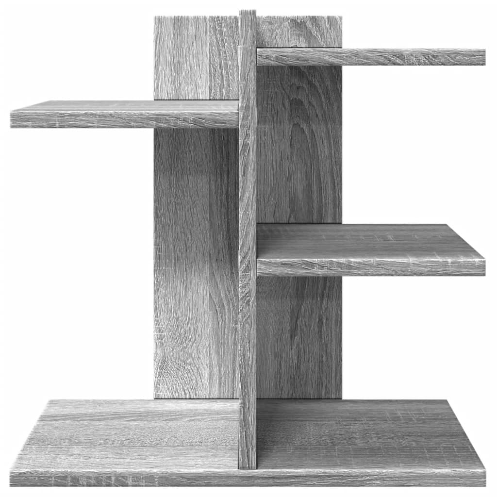 hylde 42x21,5x42 cm konstrueret træ grå sonoma-eg