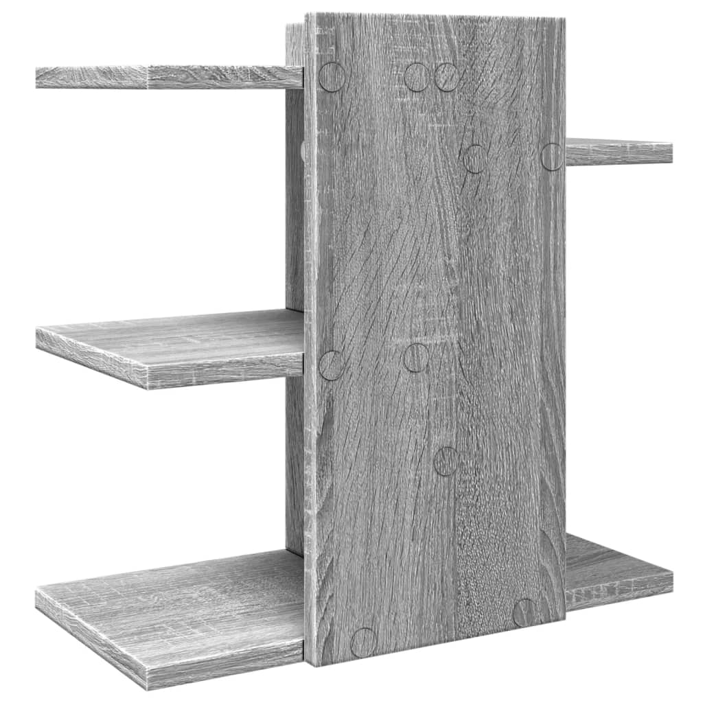 hylde 42x21,5x42 cm konstrueret træ grå sonoma-eg