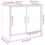 underskab 63x29x55 cm konstrueret træ sonoma-eg
