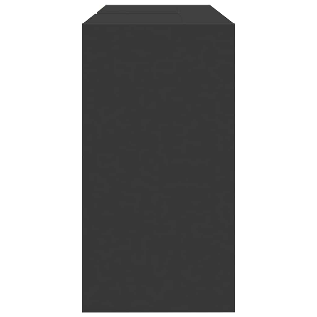 underskab til håndvask 90x29x55 cm konstrueret træ sort