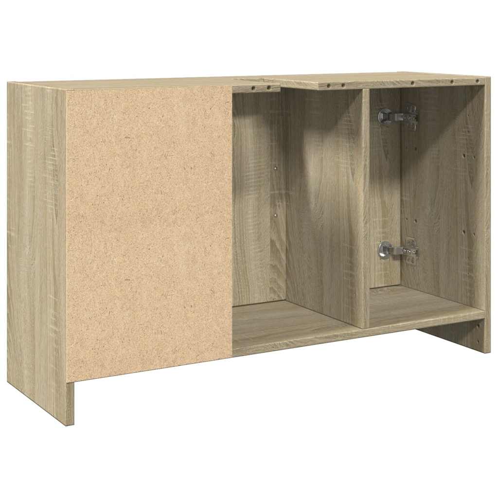 underskab til håndvask 90x29x55 cm konstrueret træ sonoma-eg