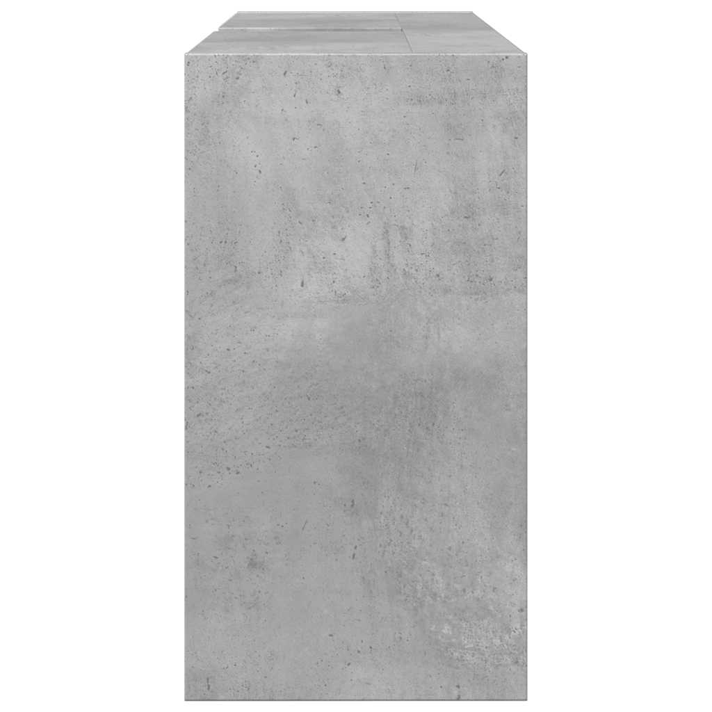 underskab til håndvask 90x29x55 cm konstrueret træ betongrå