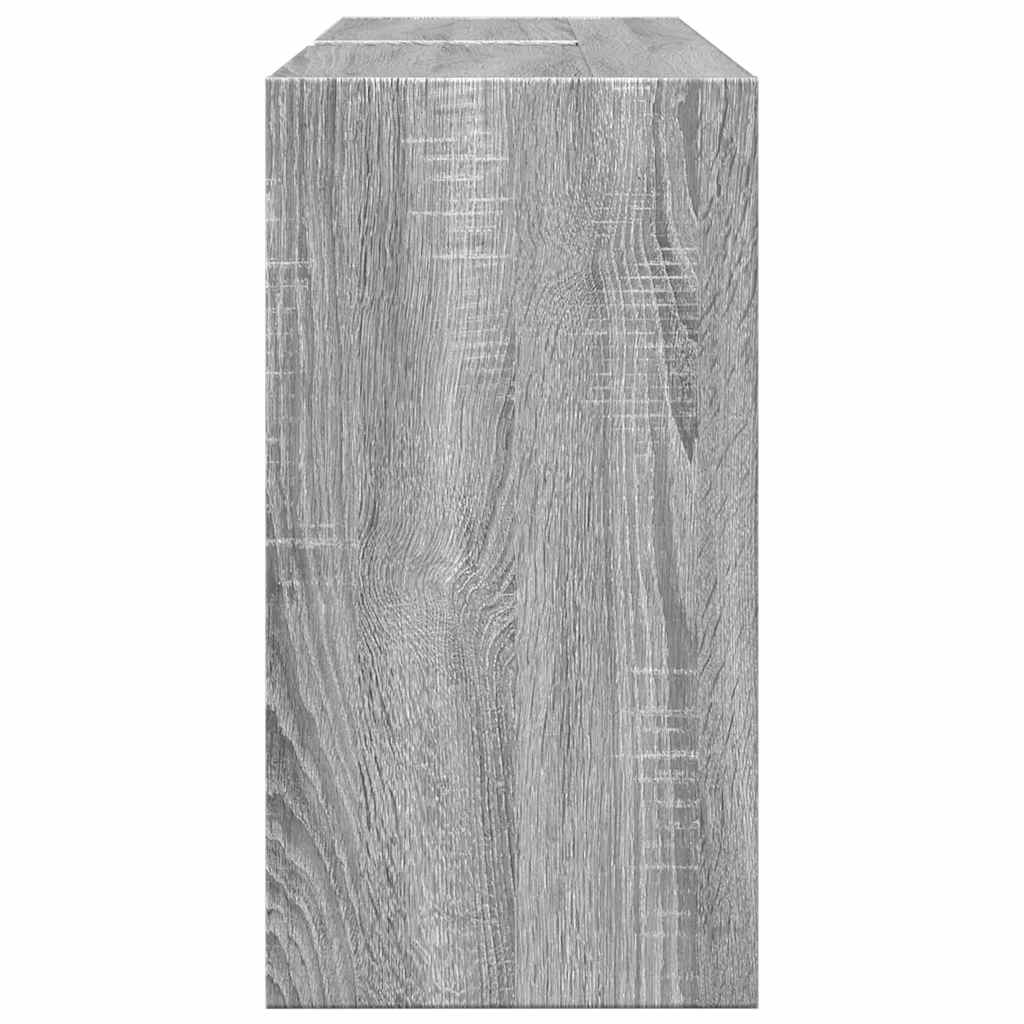skab til håndvask 90x29x55 cm konstrueret træ grå sonoma-eg