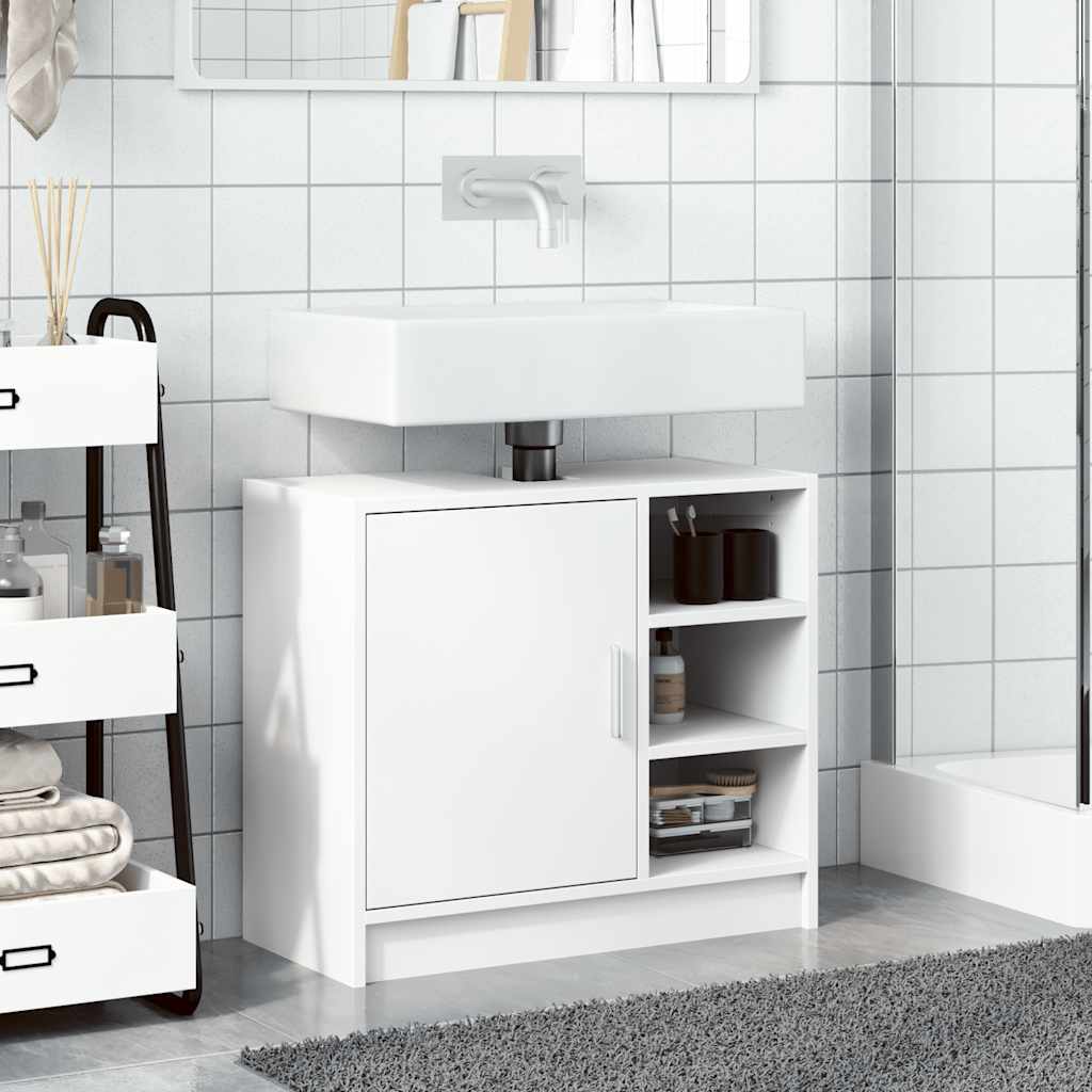 underskab til håndvask 63x29x55 cm konstrueret træ hvid