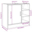 underskab 63x29x55 cm konstrueret træ sonoma-eg