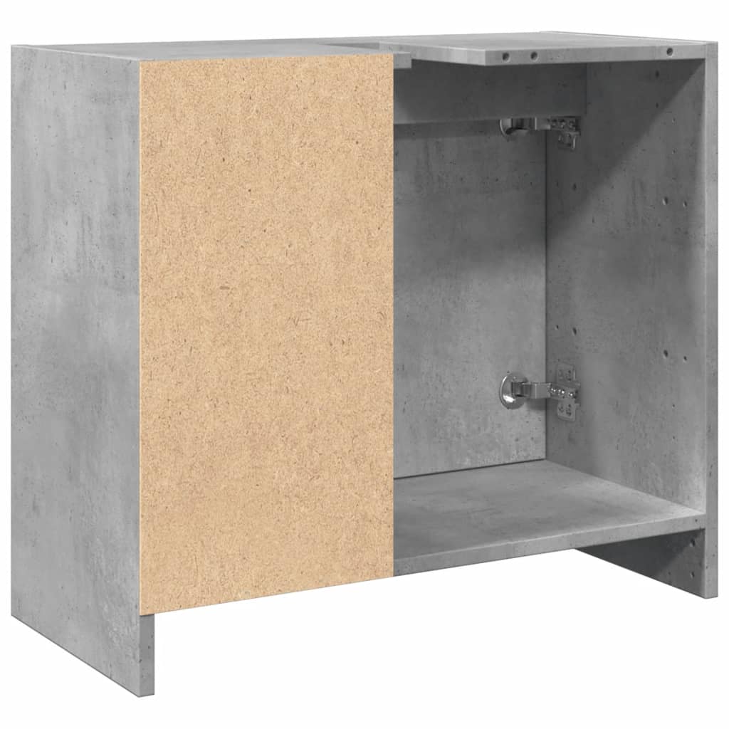underskab til håndvask 63x29x55 cm konstrueret træ betongrå