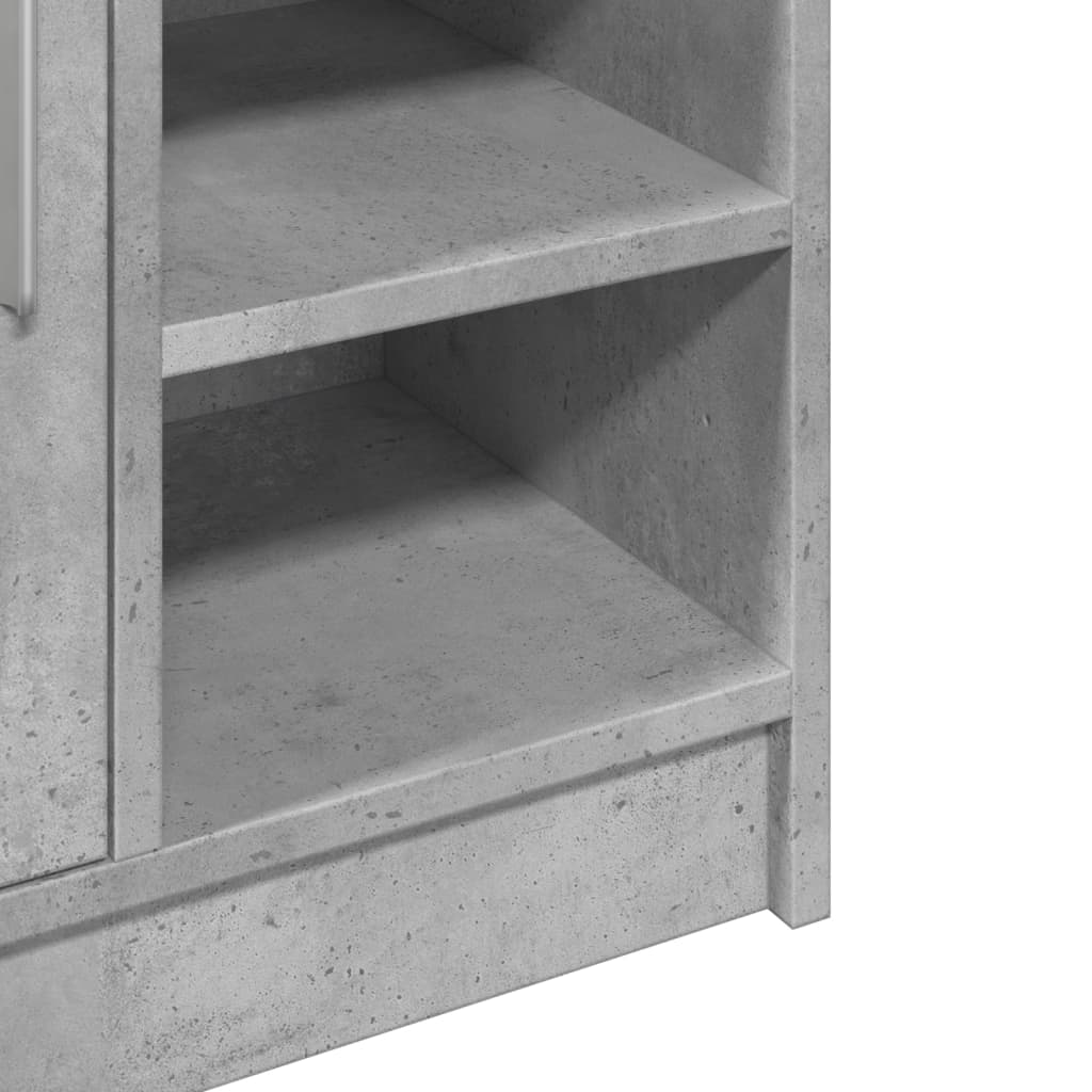 underskab til håndvask 63x29x55 cm konstrueret træ betongrå