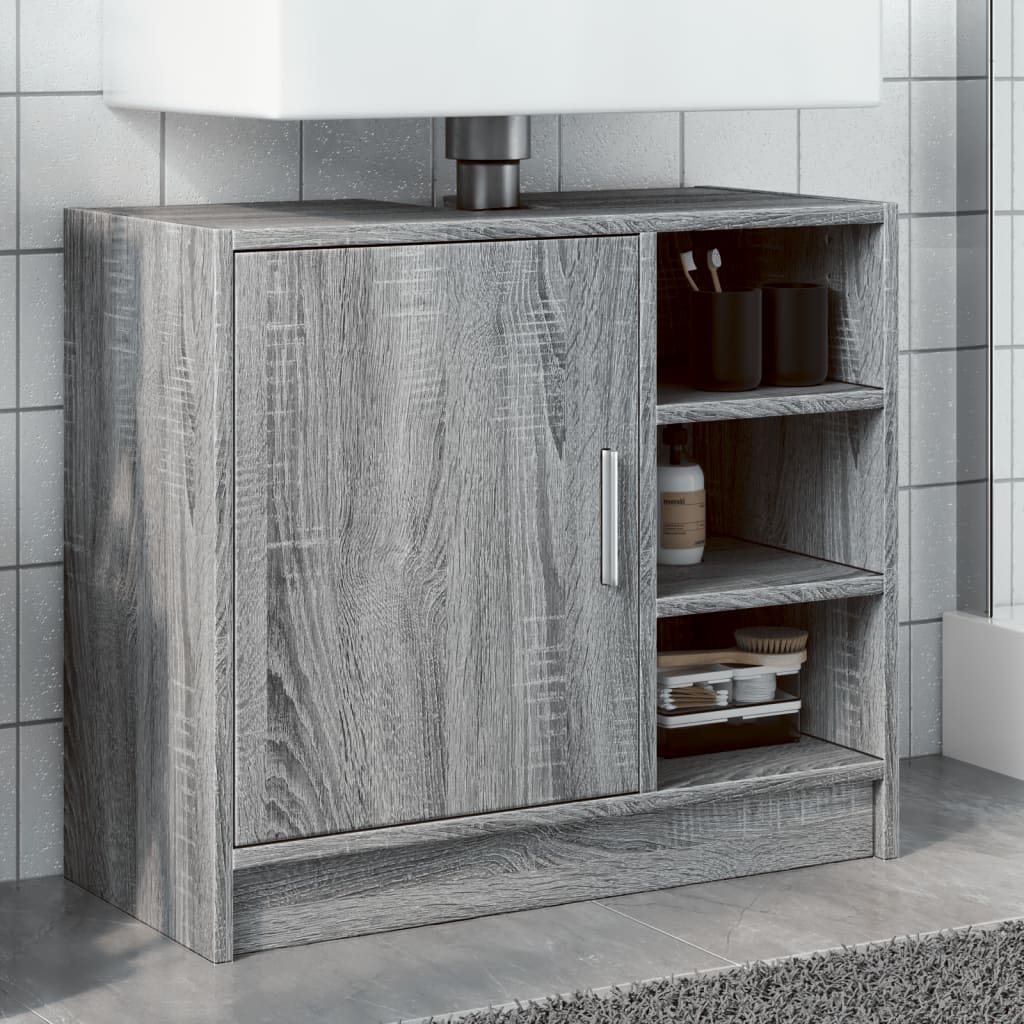 underskab 63x29x55 cm konstrueret træ grå sonoma-eg