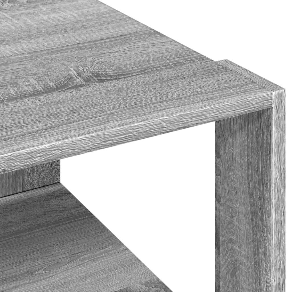 sofabord 51,5x51,5x30 cm konstrueret træ grå sonoma-eg