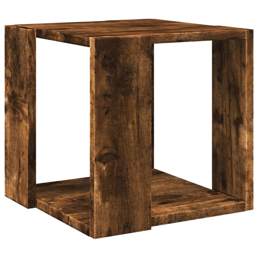 sofabord 32x32x30 cm konstrueret træ røget egetræsfarve