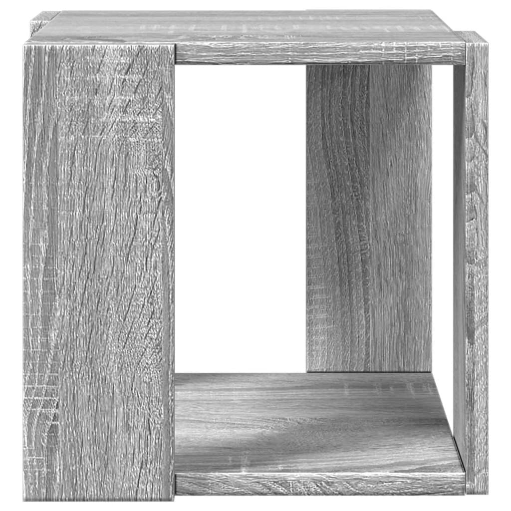 sofabord 32x32x30 cm konstrueret træ grå sonoma-eg