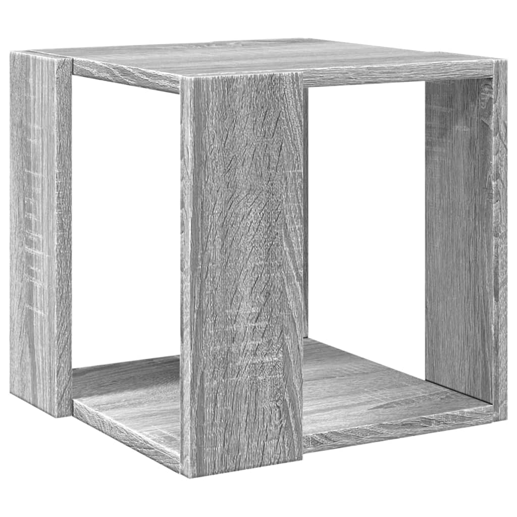 sofabord 32x32x30 cm konstrueret træ grå sonoma-eg