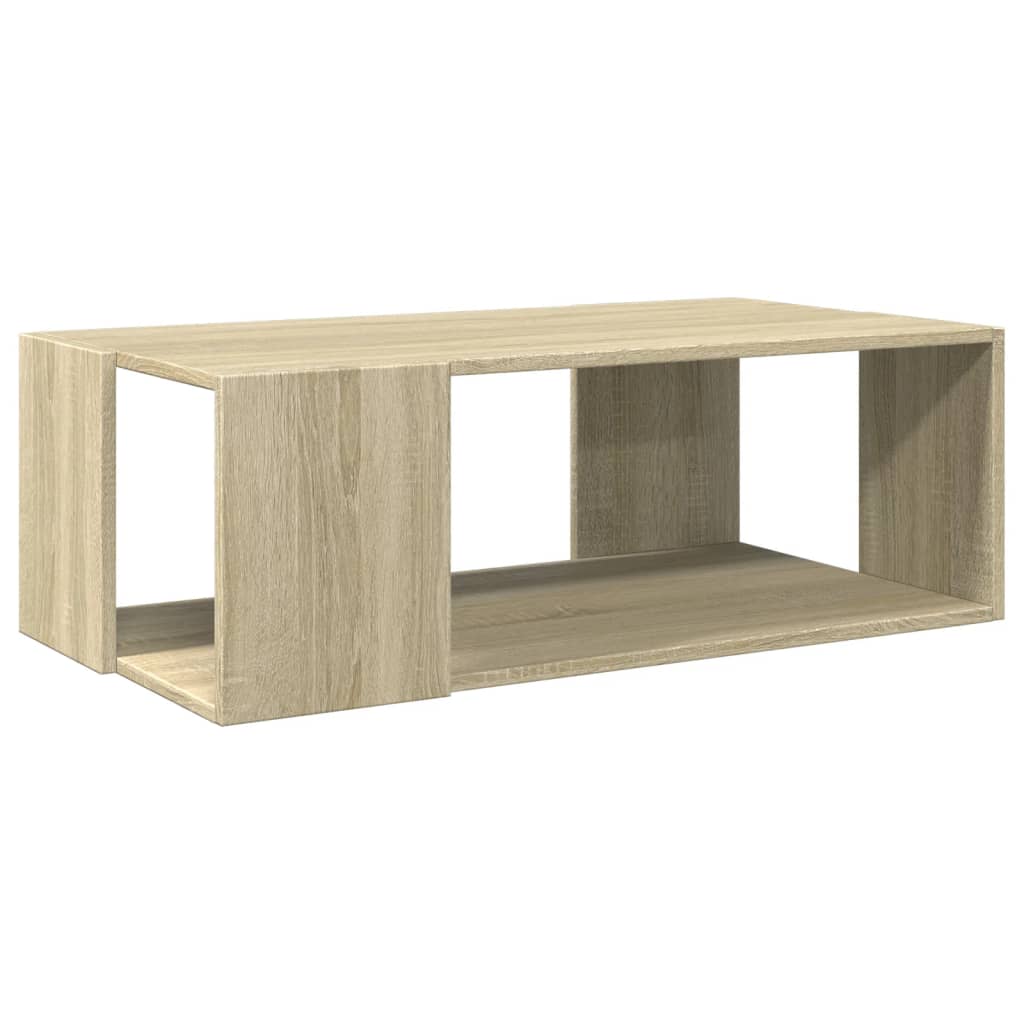 sofabord 89,5x48x30 cm konstrueret træ sonoma-eg