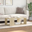 sofabord 89,5x48x30 cm konstrueret træ sonoma-eg