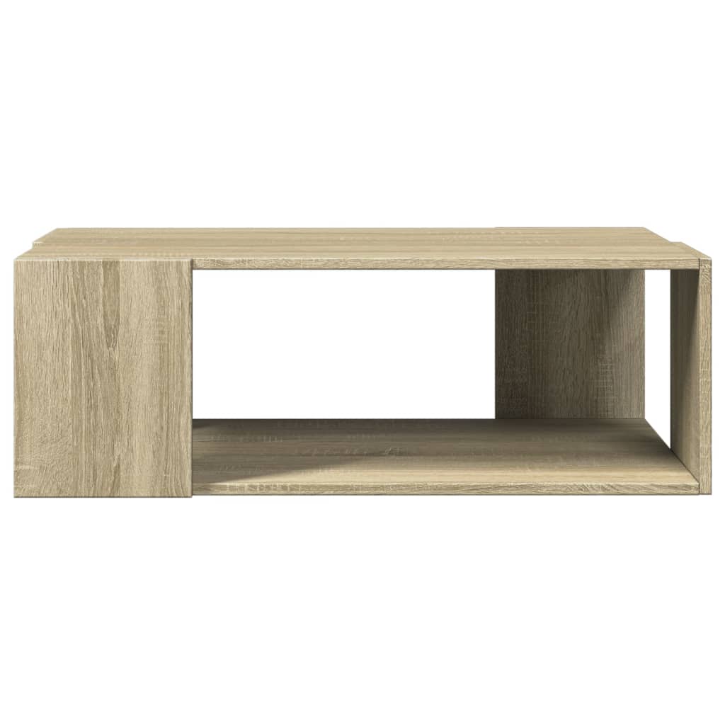 sofabord 89,5x48x30 cm konstrueret træ sonoma-eg