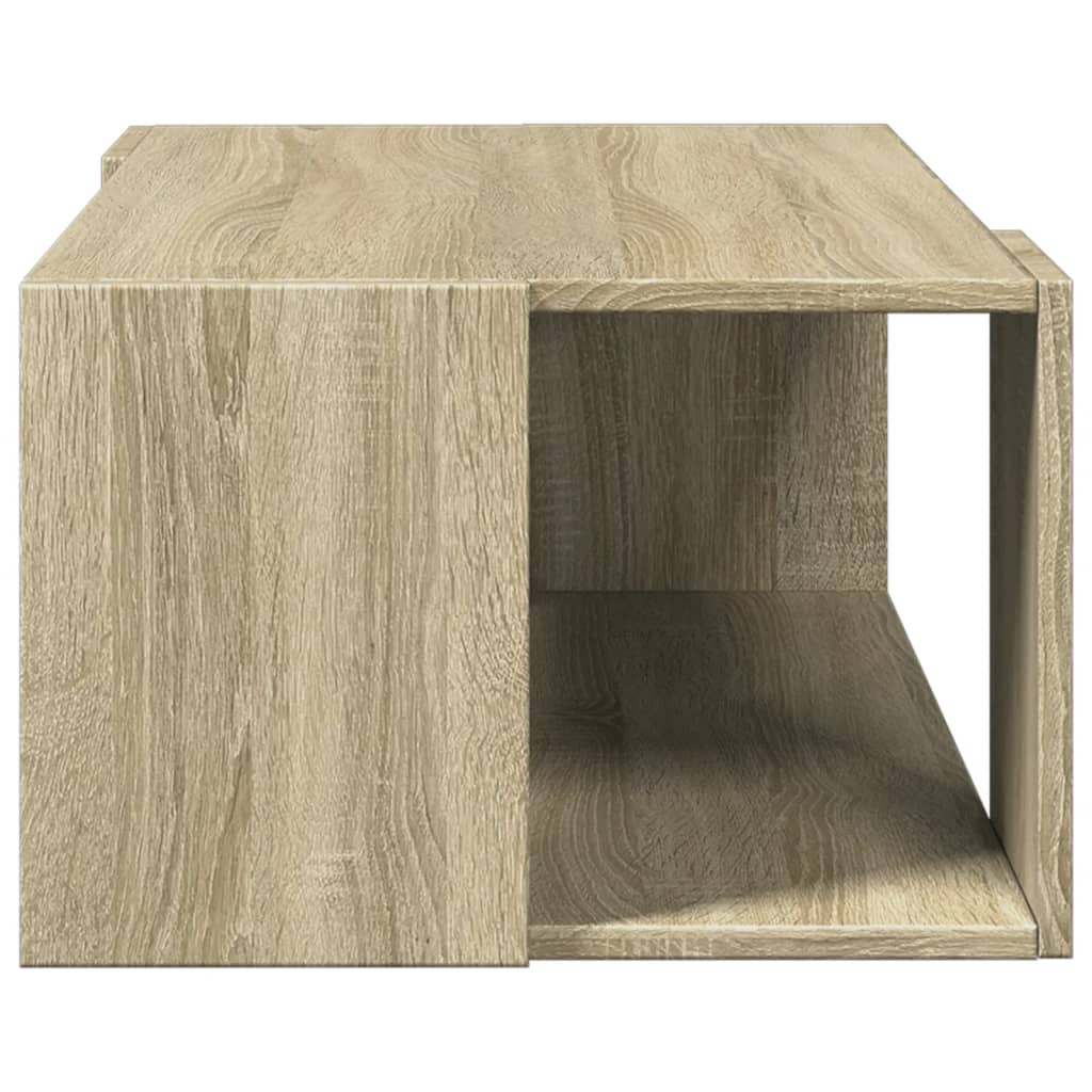 sofabord 89,5x48x30 cm konstrueret træ sonoma-eg