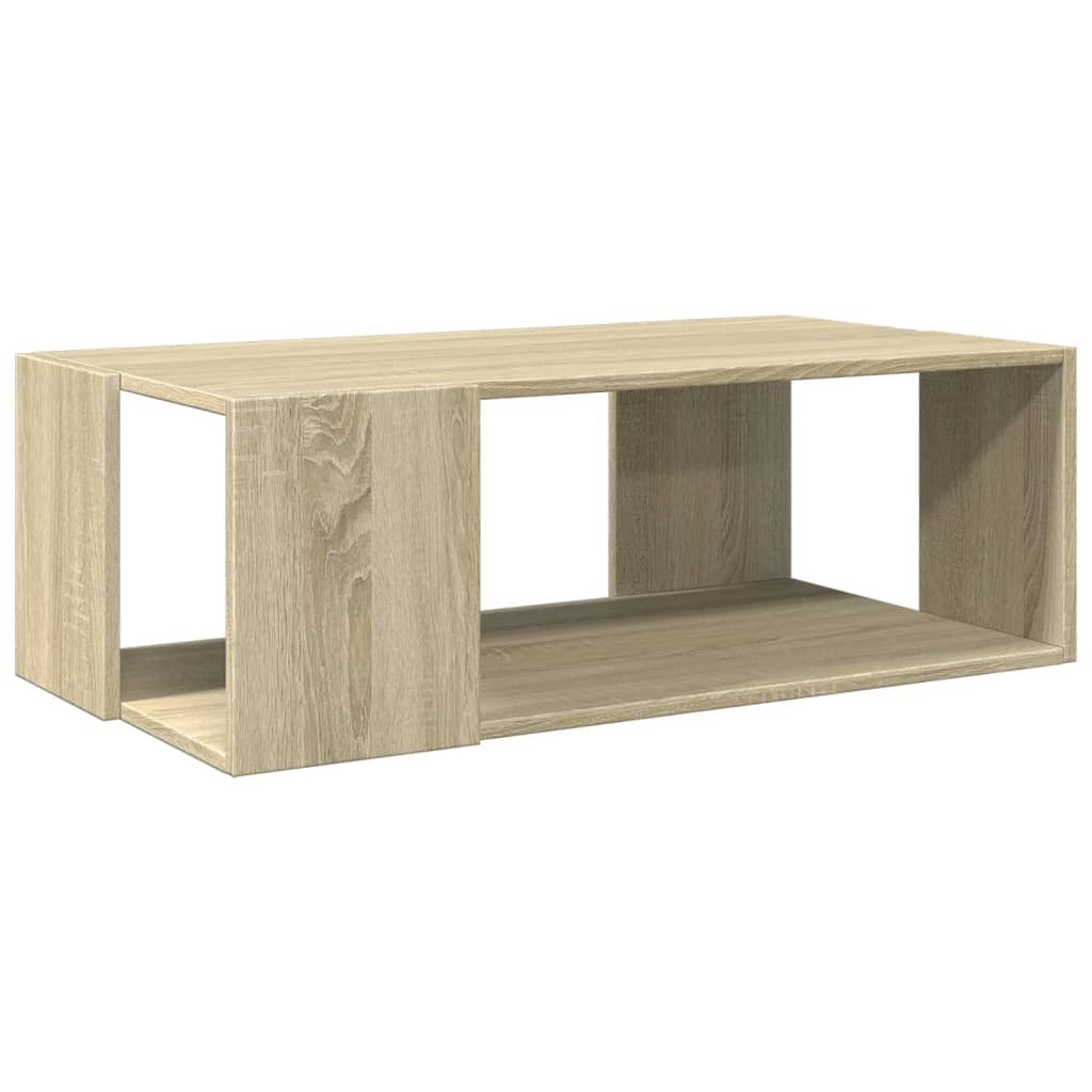 sofabord 89,5x48x30 cm konstrueret træ sonoma-eg