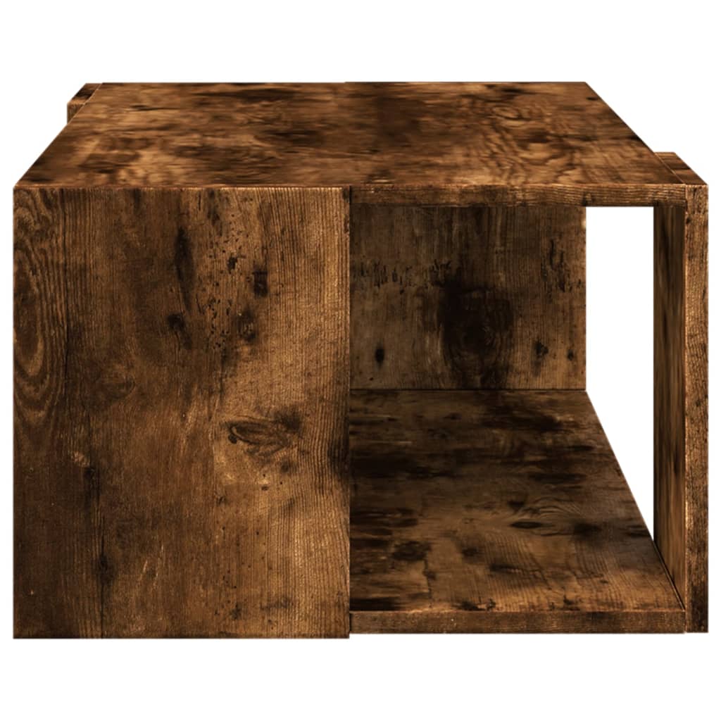 sofabord 89,5x48x30 cm konstrueret træ røget egetræsfarve