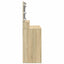 makeupbord med LED-lys 80x41x134,5 cm brun sonoma-eg