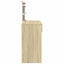 makeupbord med LED-lys 100x40x120 cm brun sonoma-eg