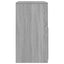kosmetikbord med skammel 60x40x113,5 cm grå sonoma-eg