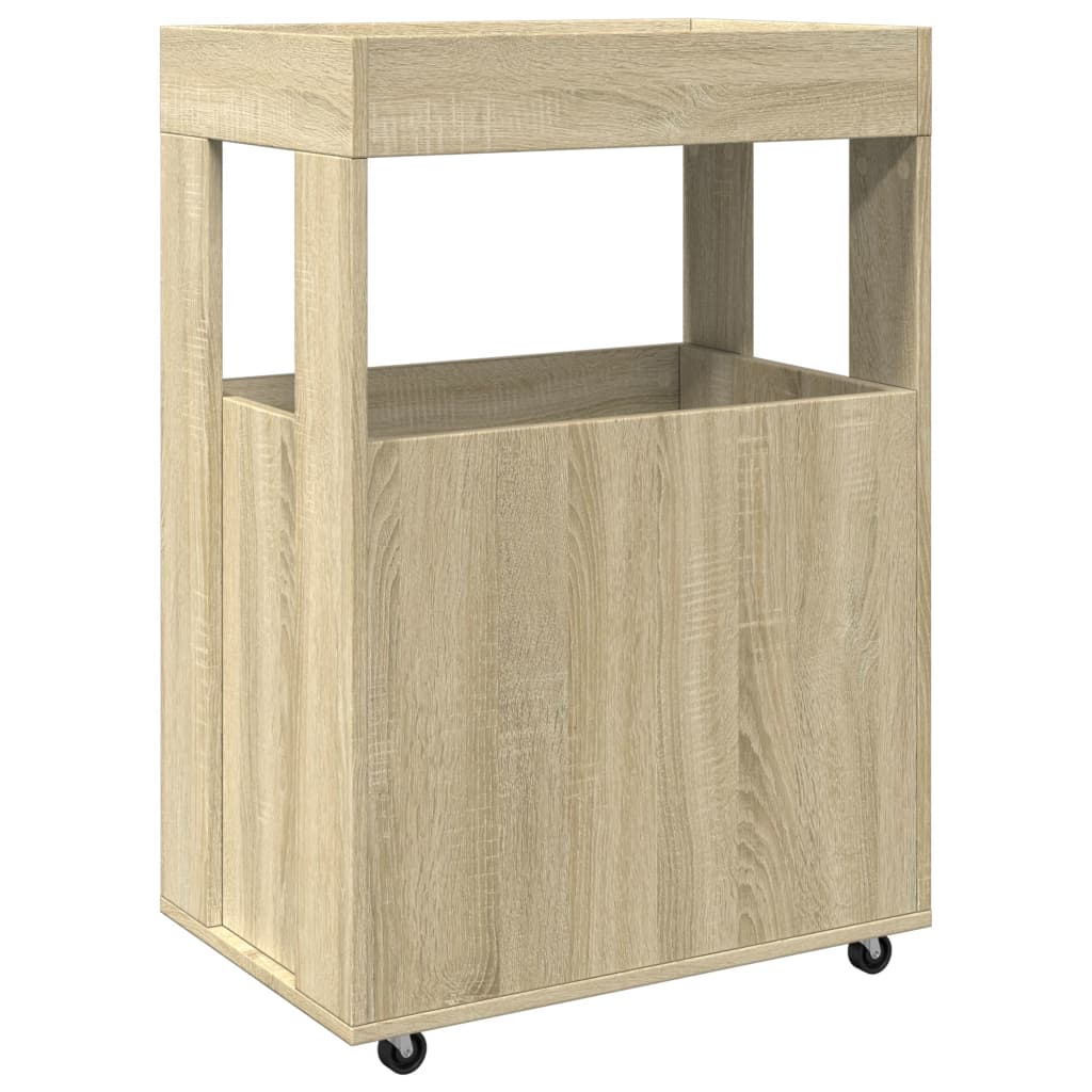 barvogn 60x39,5x89 cm konstrueret træ sonoma-eg