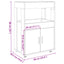 barvogn 60x39,5x89 cm konstrueret træ sonoma-eg