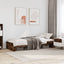 sengeramme 100x200 cm uden madras konstrueret træ røget eg